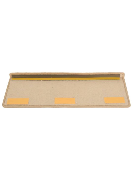 Kobercové nášlapy na schody 15 ks 65x21x4 cm zlaté