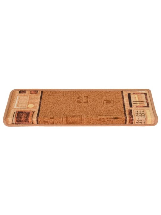 Samolepící nášlapy na schody 15 ks 65x21x4 cm béžové