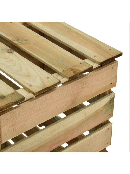 Laťkový zahradní kompostér 80x50x100 cm impregnovaná borovice