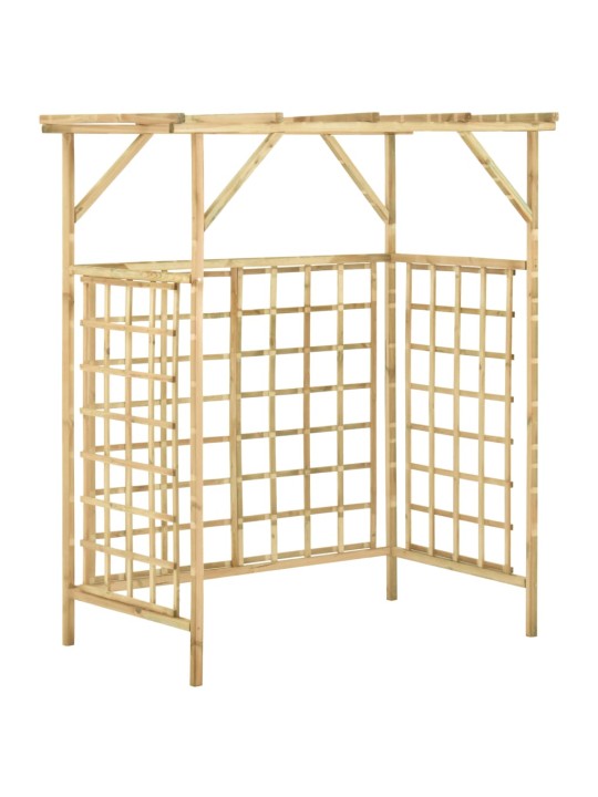 Zahradní pergola pro dvě popelnice impregnované borové dřevo