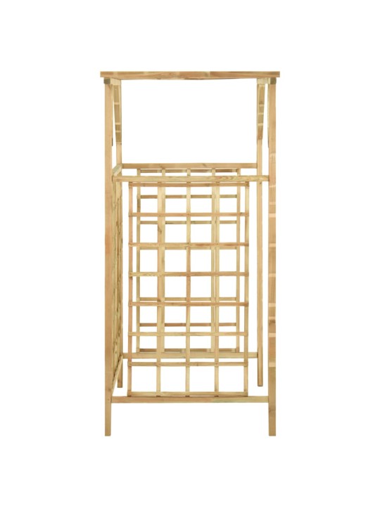 Zahradní pergola pro dvě popelnice impregnované borové dřevo