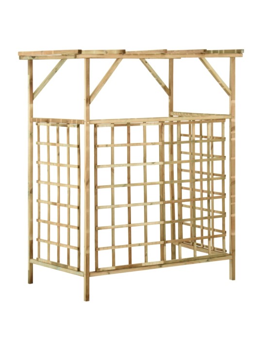 Zahradní pergola pro dvě popelnice impregnované borové dřevo
