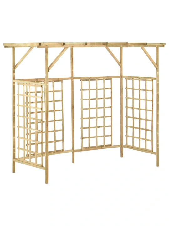 Zahradní pergola pro tři popelnice impregnované borové dřevo