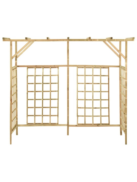 Zahradní pergola pro tři popelnice impregnované borové dřevo