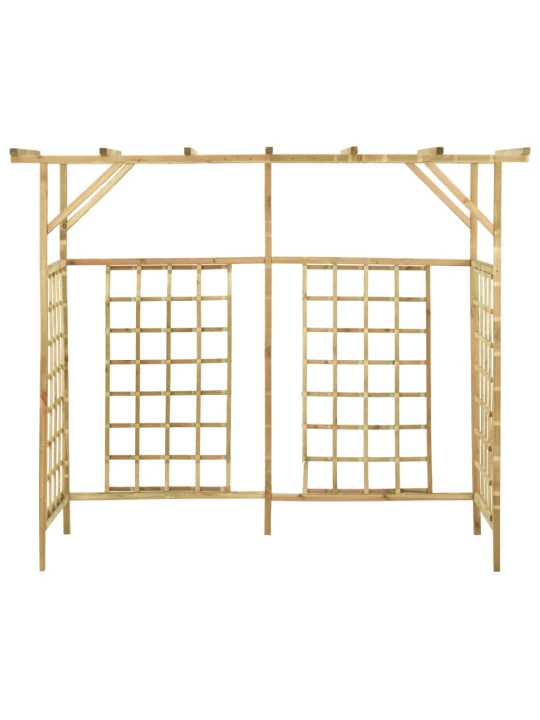 Zahradní pergola pro tři popelnice impregnované borové dřevo