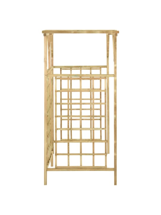 Zahradní pergola pro tři popelnice impregnované borové dřevo