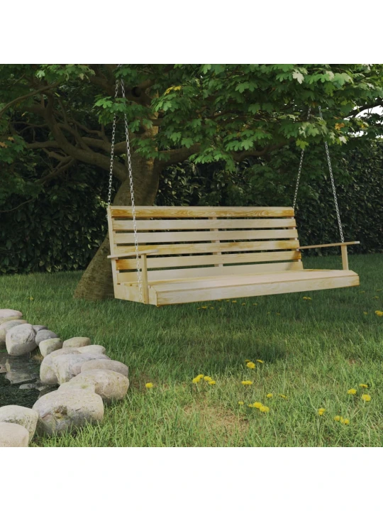 Houpací lavice impregnovaná borovice 155 x 65 x 60 cm