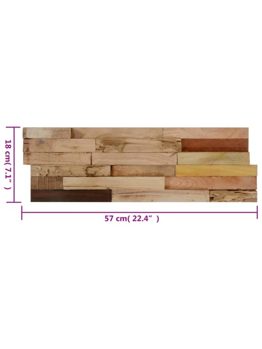Nástěnné obkladové panely 10 ks 1,03 m² recyklovaný teak