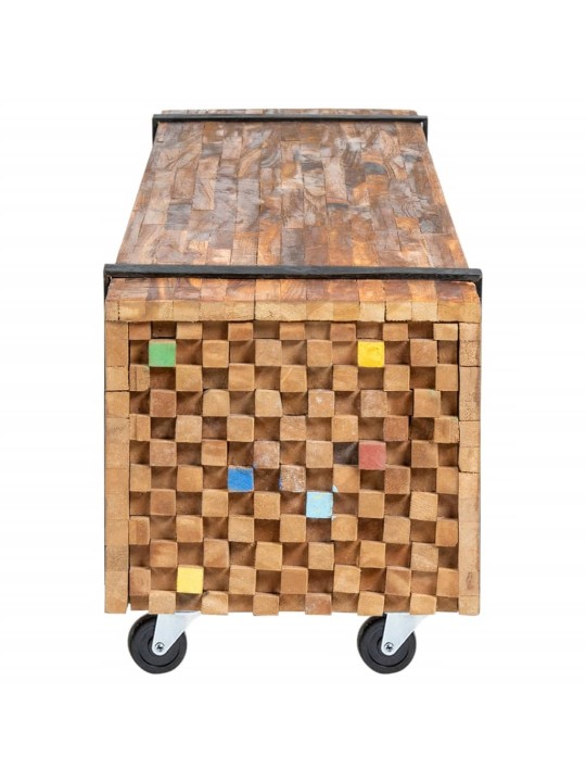 TV stolek 110 x 30 x 32,5 cm masivní teakové dřevo