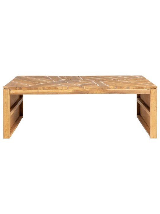 Konferenční stolek erozní masivní teak 110 x 35 x 38 cm