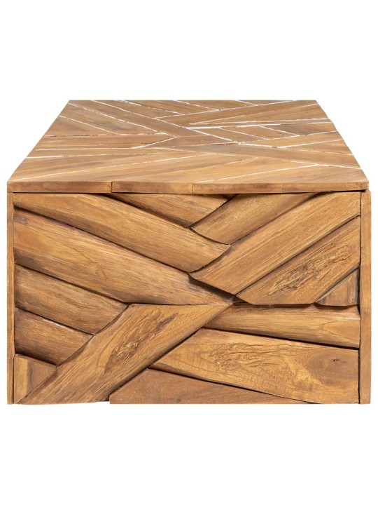 Konferenční stolek erozní masivní teak 110 x 35 x 38 cm
