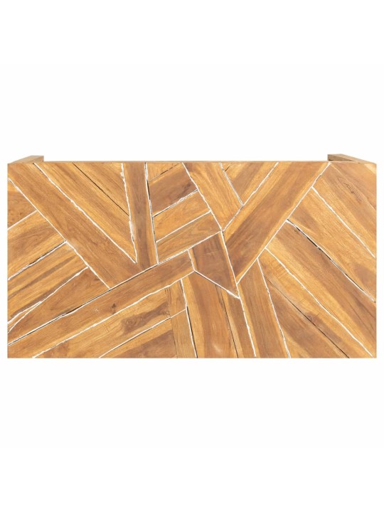 Konferenční stolek erozní masivní teak 110 x 35 x 38 cm