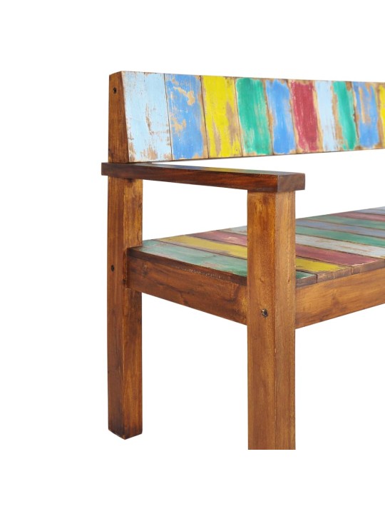 Lavice 115 cm masivní recyklované dřevo