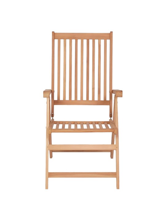 Polohovatelné zahradní židle 4 ks masivní teak