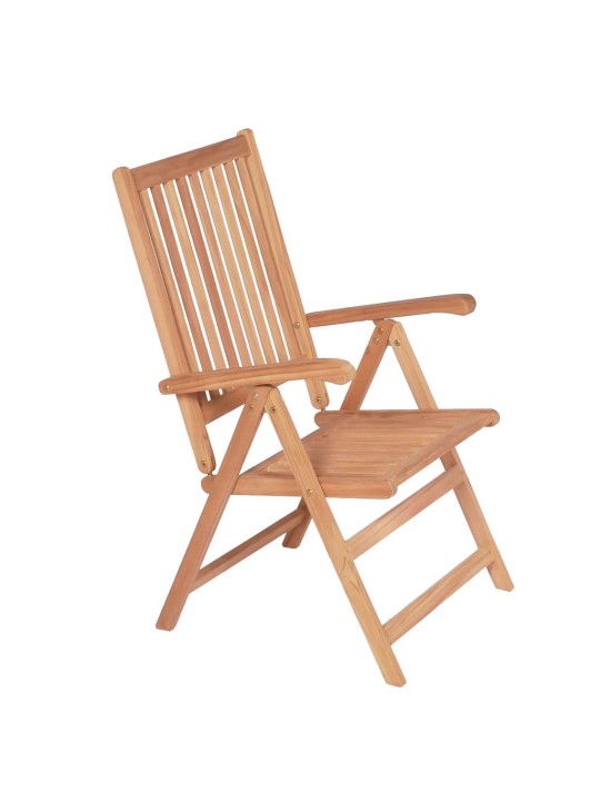 Polohovatelné zahradní židle 6 ks masivní teak
