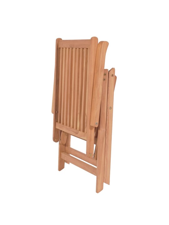 Polohovatelné zahradní židle 6 ks masivní teak