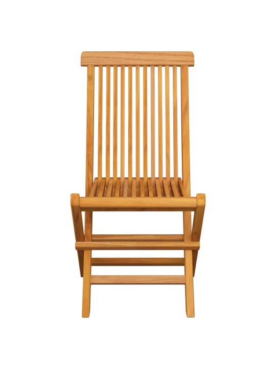 Zahradní židle s modrými poduškami 6 ks masivní teak