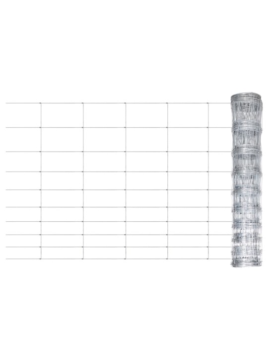 Zahradní plot pozinkovaná ocel stříbrný 50 x 1,2 m