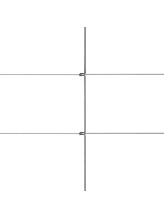Zahradní plot pozinkovaná ocel stříbrný 50 x 1,2 m
