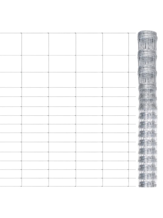 Zahradní plot pozinkovaná ocel stříbrný 50 x 1,6 m
