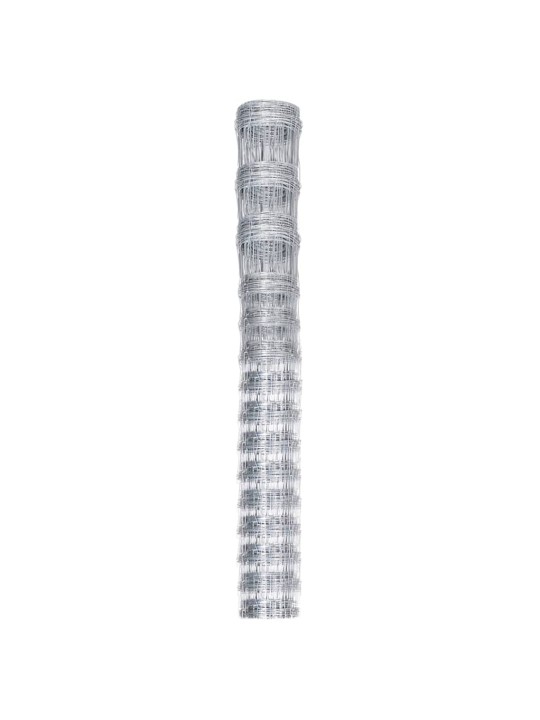 Zahradní plot pozinkovaná ocel stříbrný 50 x 1,6 m