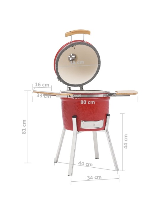 Kamado Zahradní gril a udírna keramický 81 cm