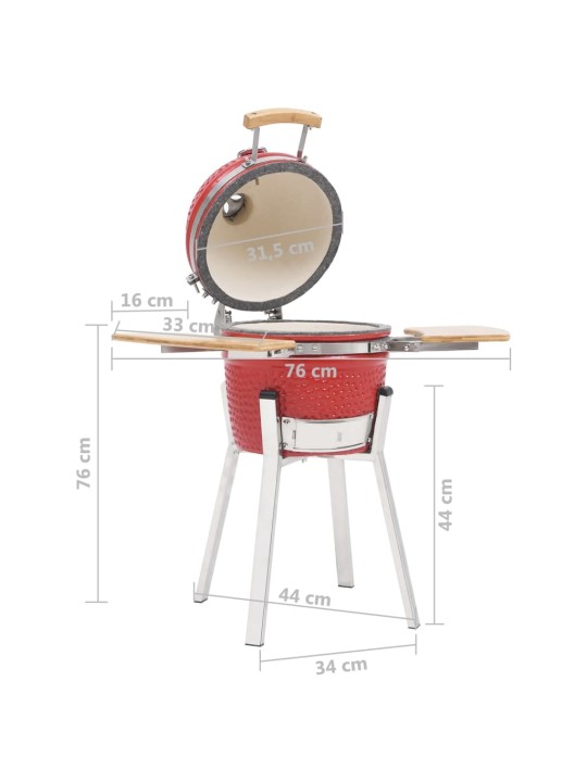 Zahradní gril a udírna Kamado keramický 76 cm