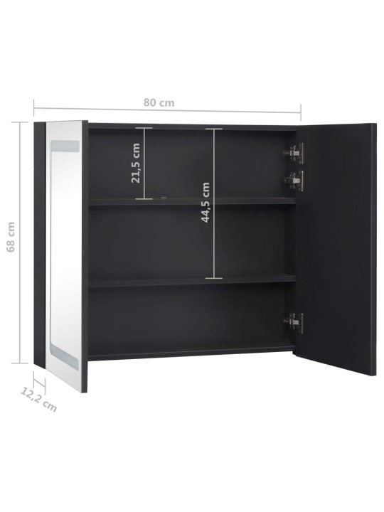 LED koupelnová skříňka se zrcadlem 80 x 12,2 x 68 cm
