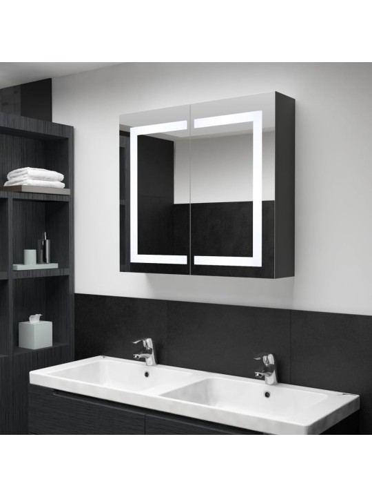 LED koupelnová skříňka se zrcadlem 80 x 12,2 x 68 cm