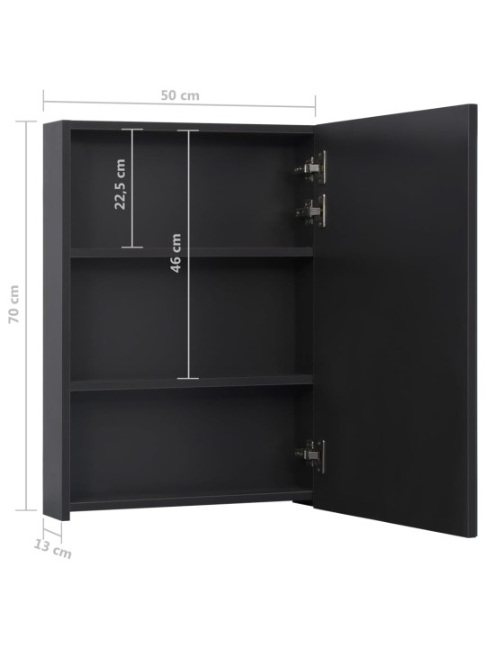 LED koupelnová skříňka se zrcadlem 50 x 13 x 70 cm