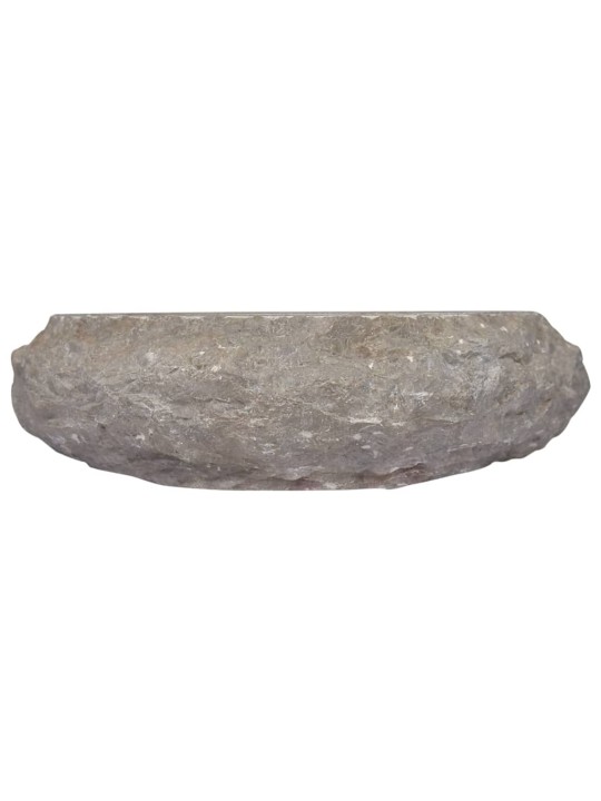 Umyvadlo šedé Ø 40 x12 cm mramor
