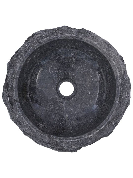 Umyvadlo šedé Ø 40 x12 cm mramor