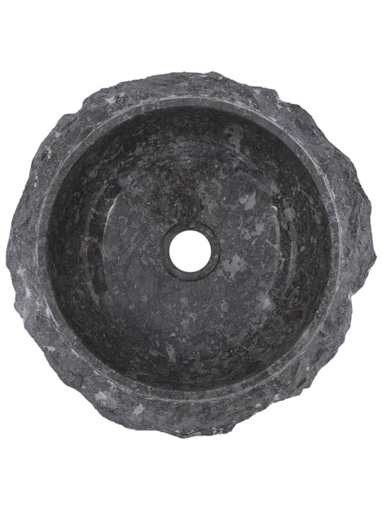 Umyvadlo šedé Ø 40 x12 cm mramor