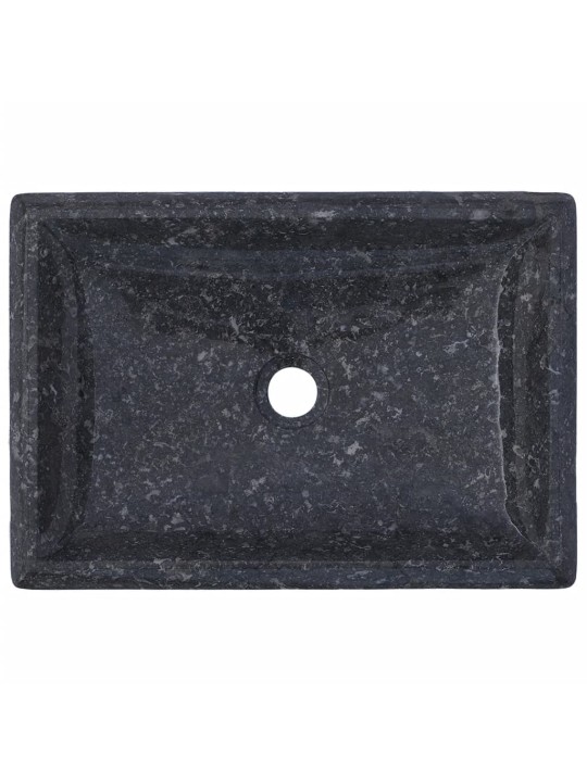 Umyvadlo šedé 50 x 35 x 10 cm mramor