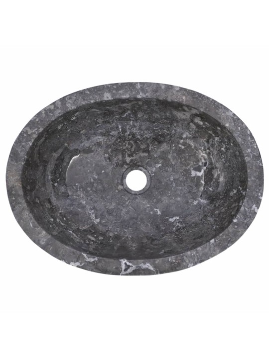 Umyvadlo šedé 53x40x15 cm mramor