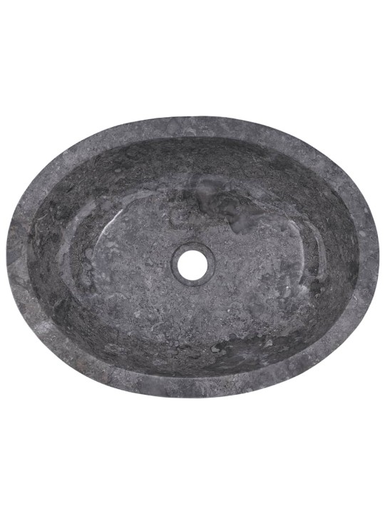 Umyvadlo šedé 53x40x15 cm mramor