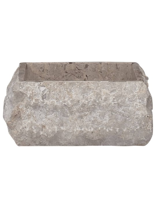Umyvadlo šedé 30 x 30 x 13 cm mramor