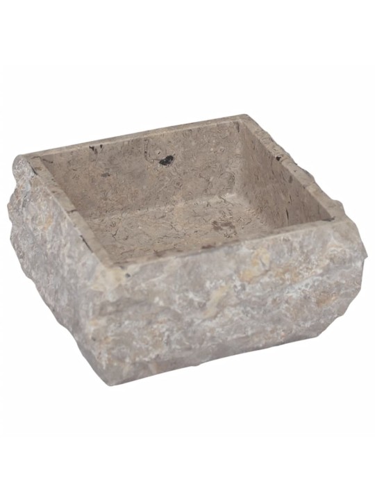 Umyvadlo šedé 30 x 30 x 13 cm mramor