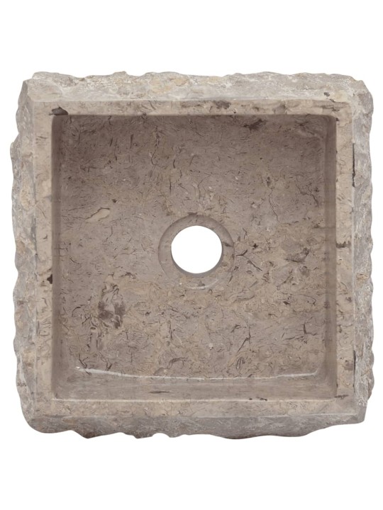 Umyvadlo šedé 30 x 30 x 13 cm mramor
