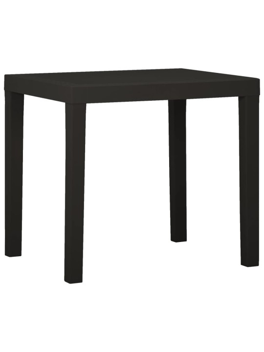 Zahradní stůl antracitový 79 x 65 x 72 cm plast