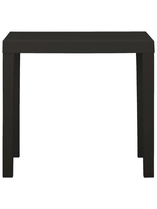 Zahradní stůl antracitový 79 x 65 x 72 cm plast