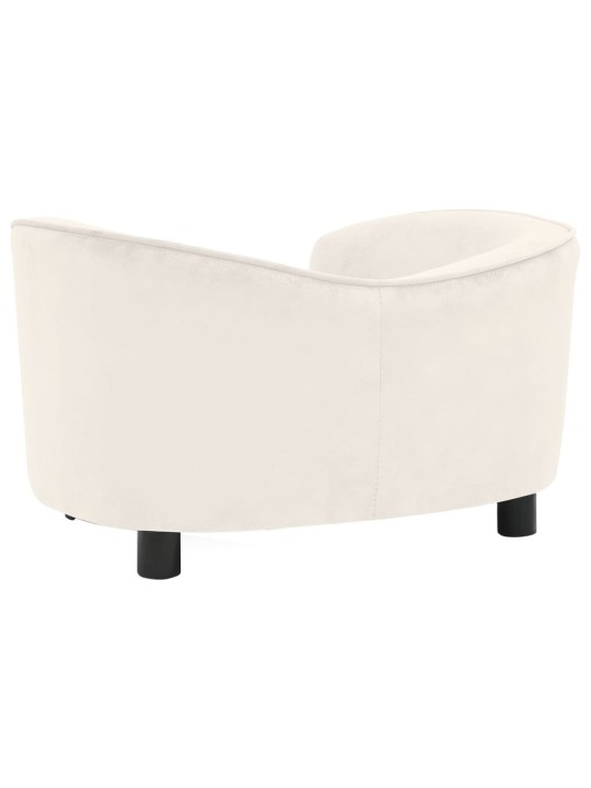 Pohovka pro psy krémová 69 x 49 x 40 cm plyš