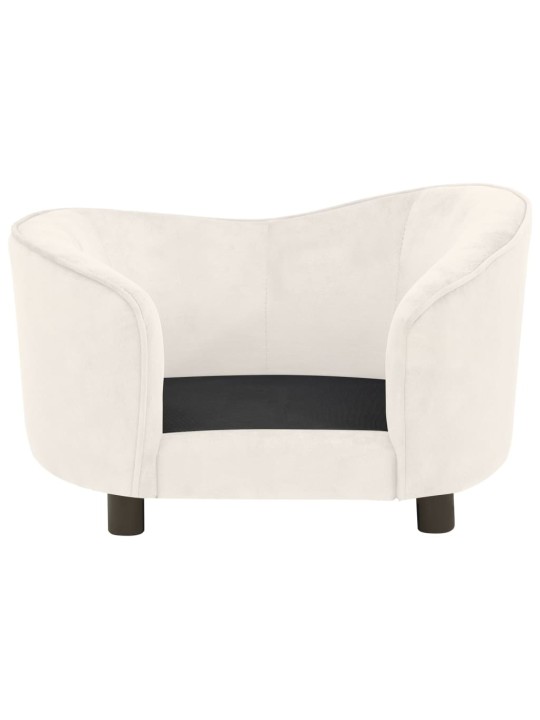 Pohovka pro psy krémová 69 x 49 x 40 cm plyš