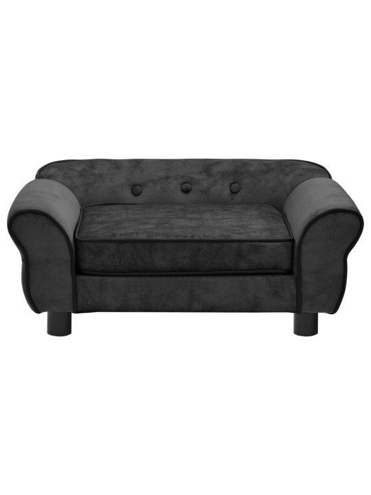 Pohovka pro psy tmavě šedá 72 x 45 x 30 cm plyš