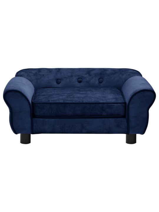 Pohovka pro psy modrá 72 x 45 x 30 cm plyš