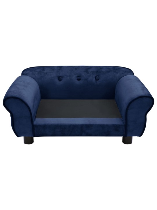 Pohovka pro psy modrá 72 x 45 x 30 cm plyš