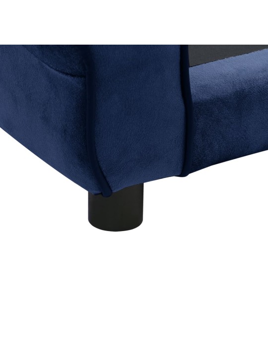 Pohovka pro psy modrá 72 x 45 x 30 cm plyš