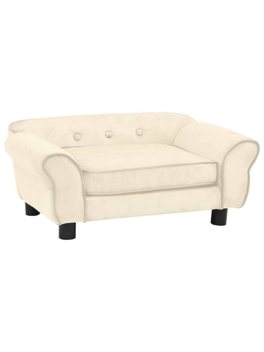 Pohovka pro psy krémová 72 x 45 x 30 cm plyš
