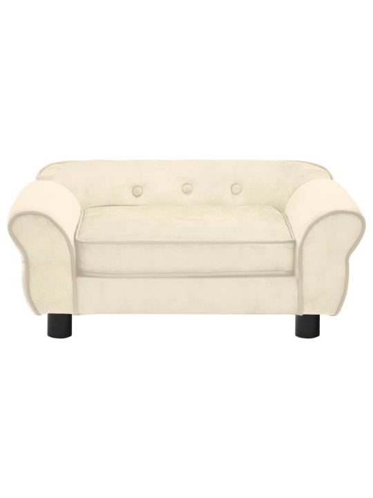 Pohovka pro psy krémová 72 x 45 x 30 cm plyš