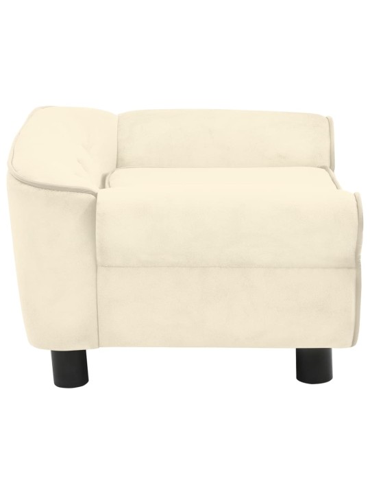Pohovka pro psy krémová 72 x 45 x 30 cm plyš